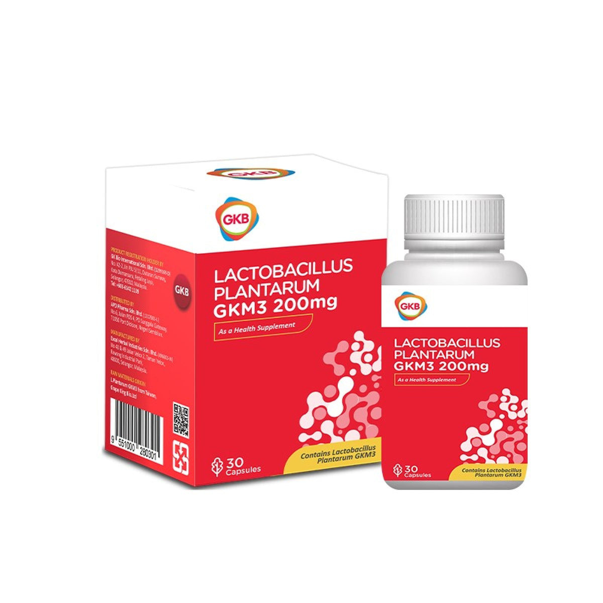 GKB LACTOBACILLUS PLANTARUM GKM3 200MG30S