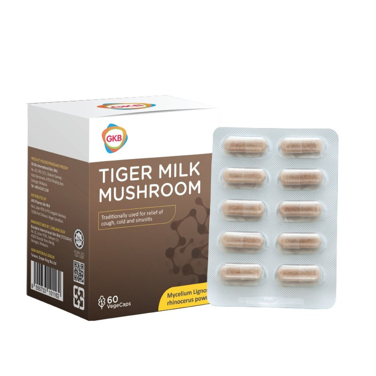 GKB TIGER MILK MUSHROOM 490MG 60S