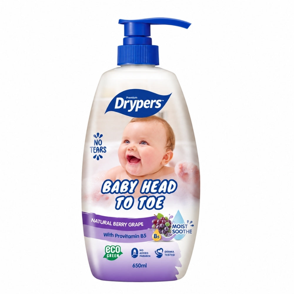 DRYPERS HEAD TO TOE NATURAL BERRY GRAPE 650ML