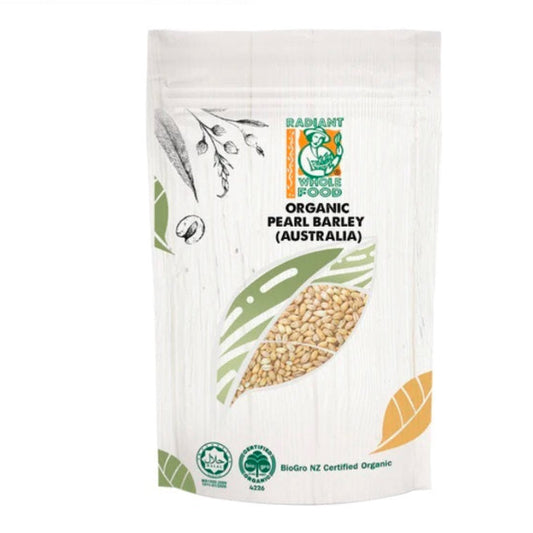 RADIANT ORGANIC PEARL BARLEY 500G