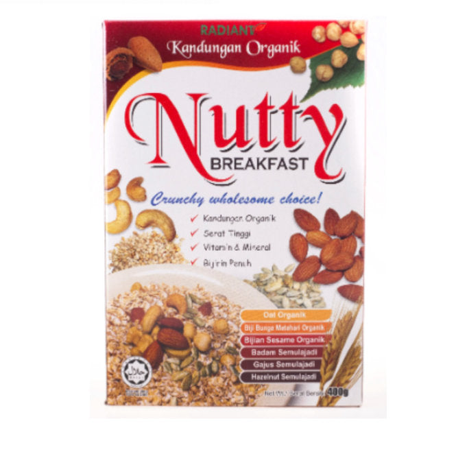 RADIANT ORGANIC NUTTY BREAKFAST 400G