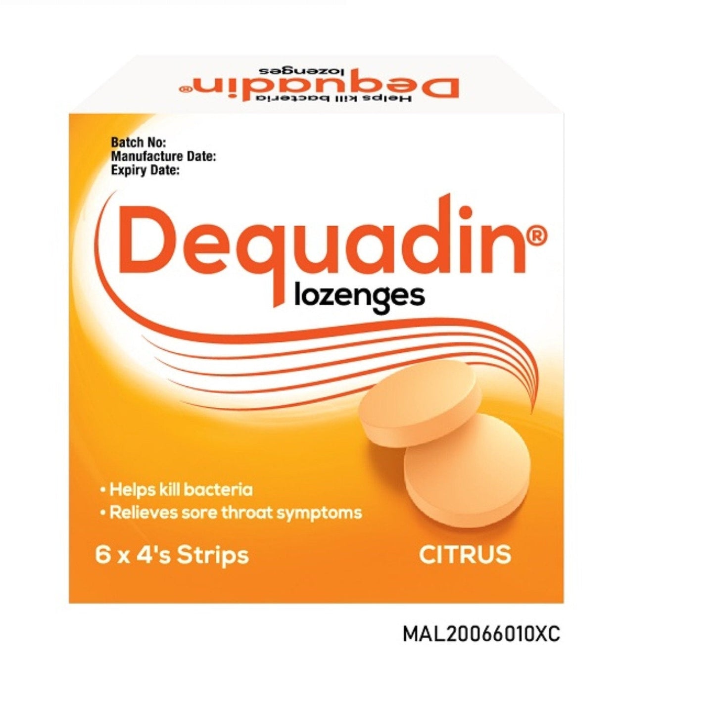 DEQUADIN LOZENGES 4SX6