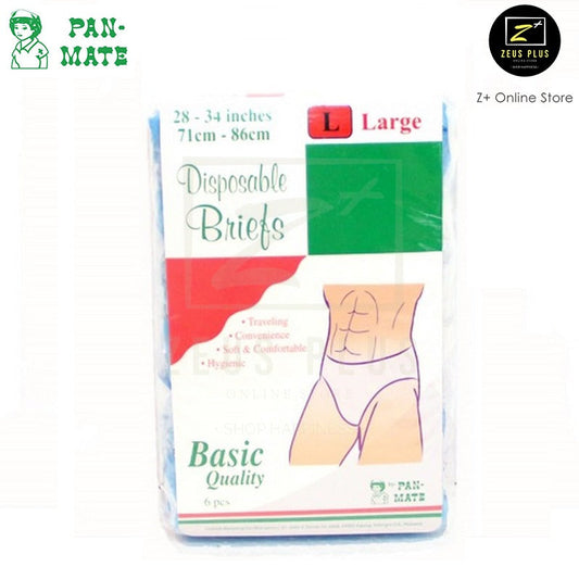 PAN-MATE BASIC DISPOSABLE BRIEF L 6S