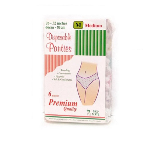 PAN-MATE PREMIUM DISPOSABLE PANTIES M 6S