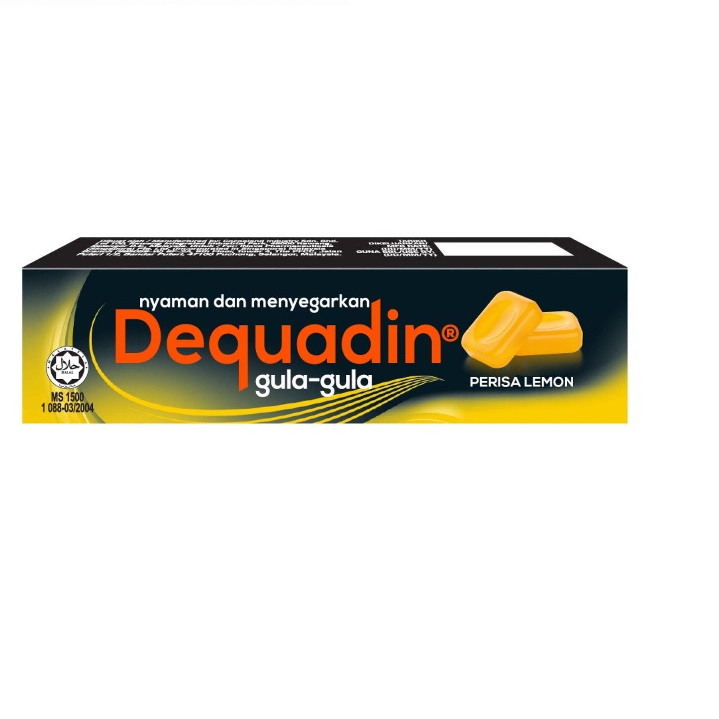 DEQUADIN HARD CANDY LEMON 10S