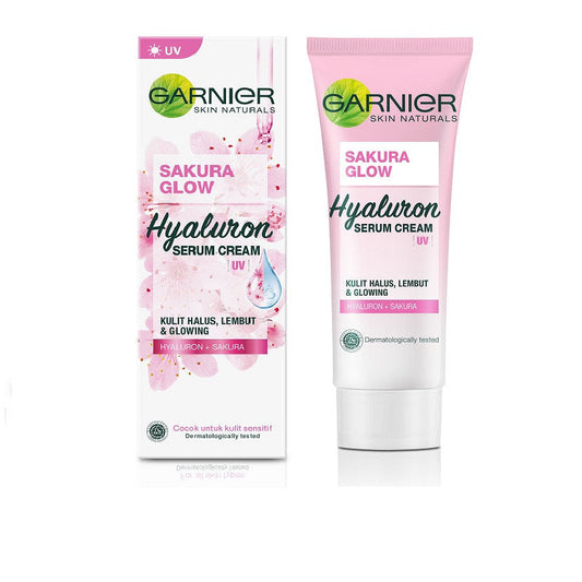 GARNIER SAKURA GLOW HYALURON UV SERUM CREAM 40ML