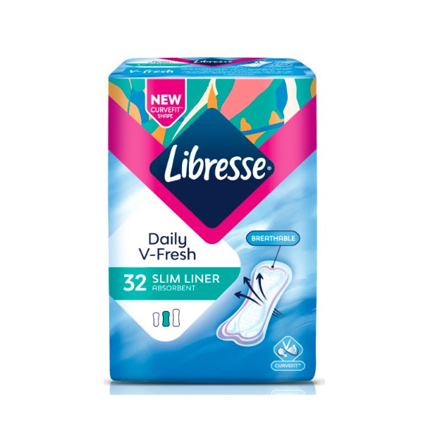 LIBRESSE SLIM PANTYLINER UNSCENTED 32S