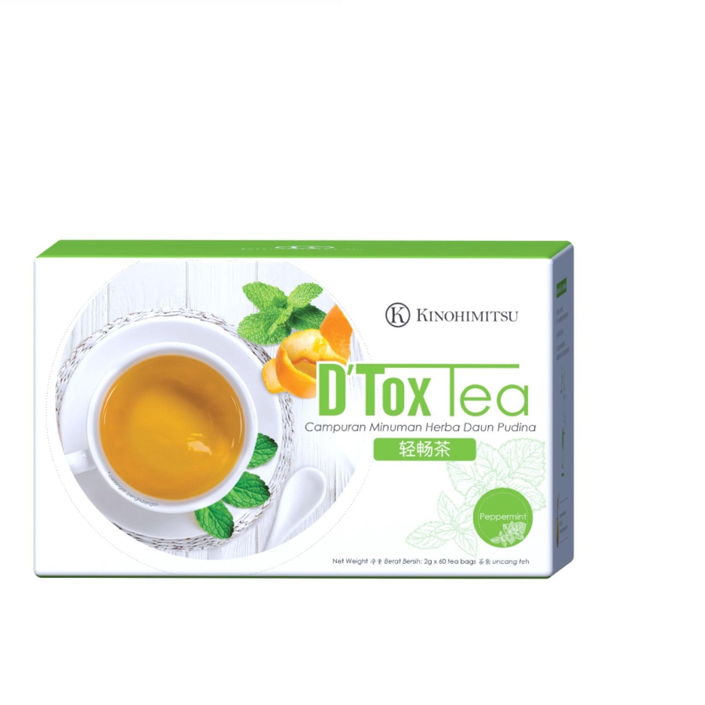 KINOHIMITSU JPAN DTOX TEA PEPPERMINT 60S