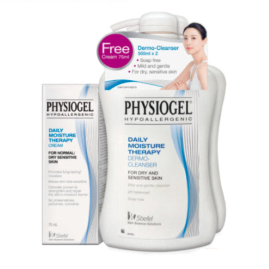 PHYSIOGEL DAILY MOISTURE THERAPY CLEANSER 500MLX2+G