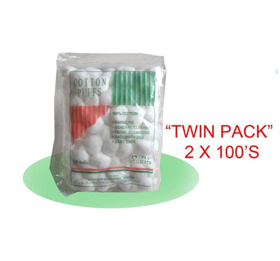 PAN-MATE COTTON BALL 100SX2