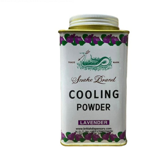 SNAKE BRAND PRICKLY HEAT POWDER LAVENDAR 150G