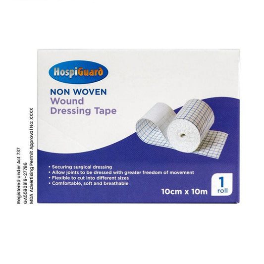 HOSPIGUARD NON-WOVEN DRESSING ROLL 10CMX10M