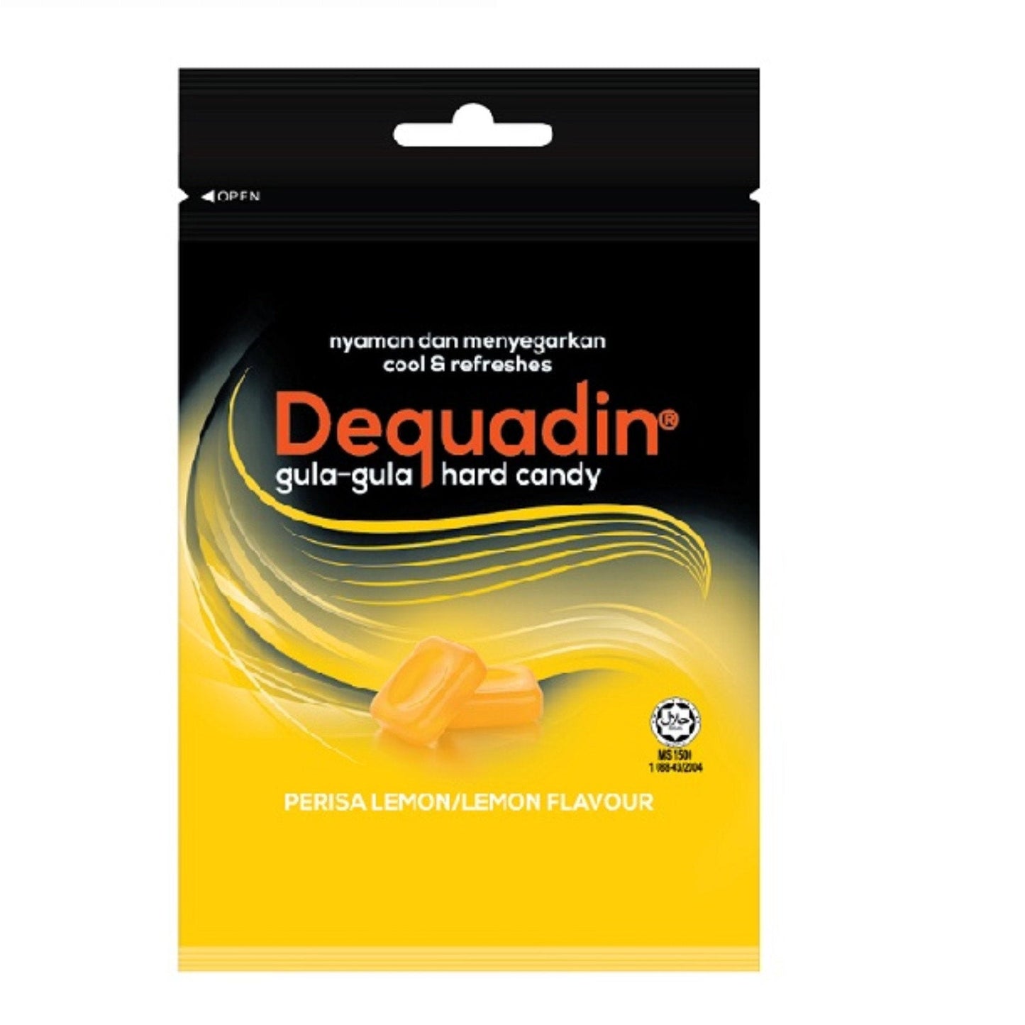 DEQUADIN HARD CANDY LEMON POUCH 10S