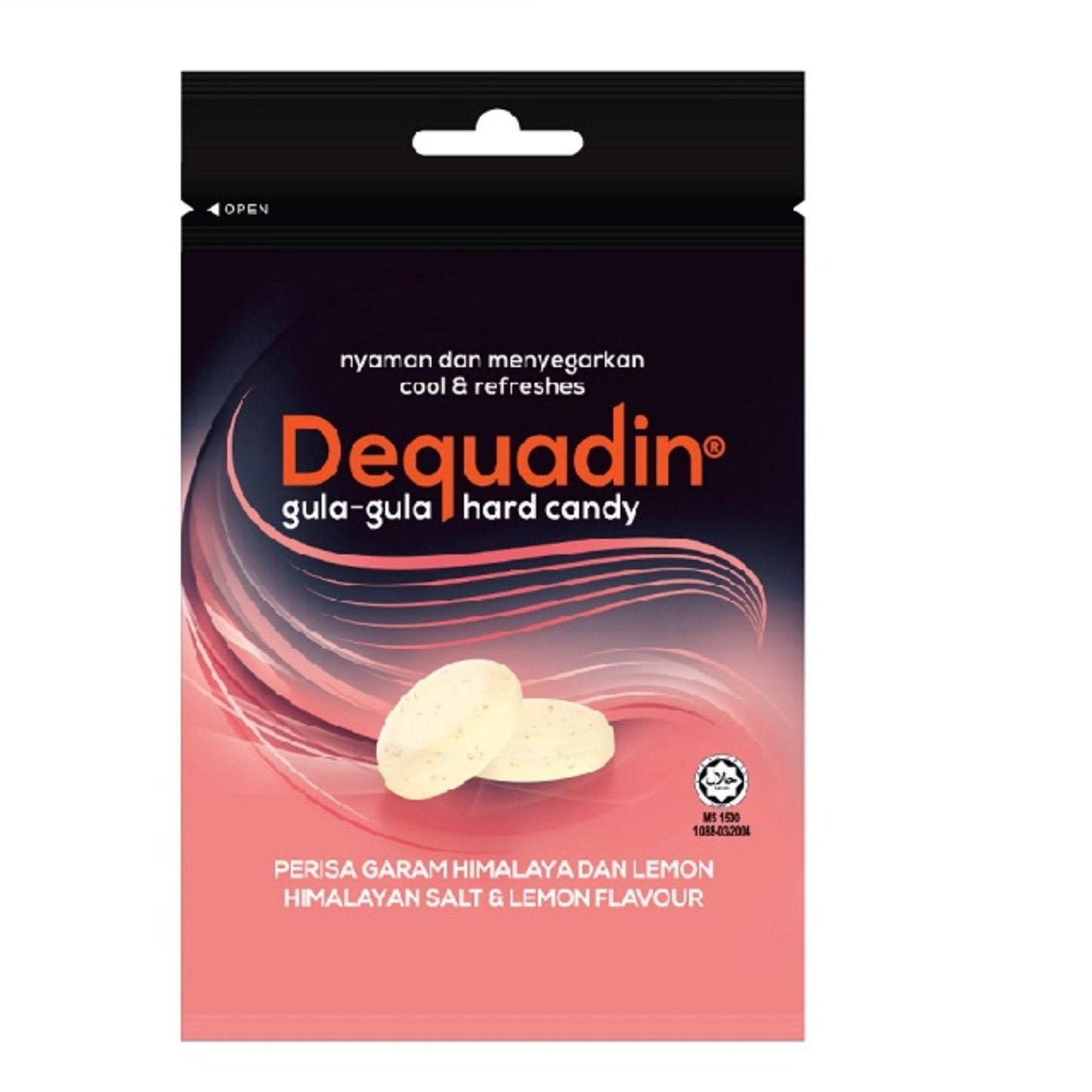 DEQUADIN HARD CANDY HIMALAYAN SALT N LEMON POUCH 10S