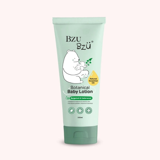 BZU BZU BOTANICAL BABY LOTION BERGAMOT & CEDARWOOD 200ML