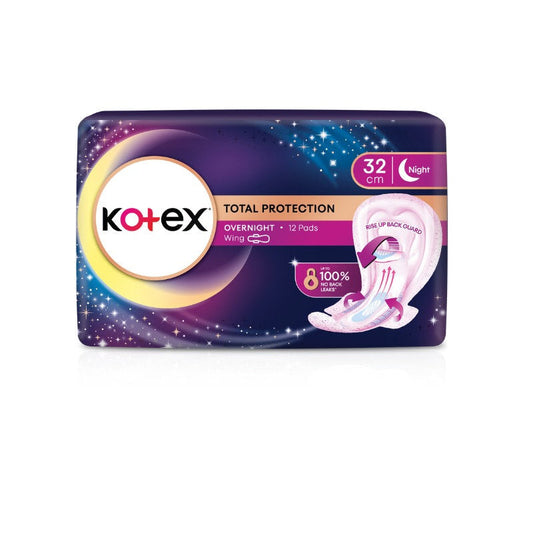 KOTEX PROACTIVE GUARDS OVERNIGHT WING 32CM 12S