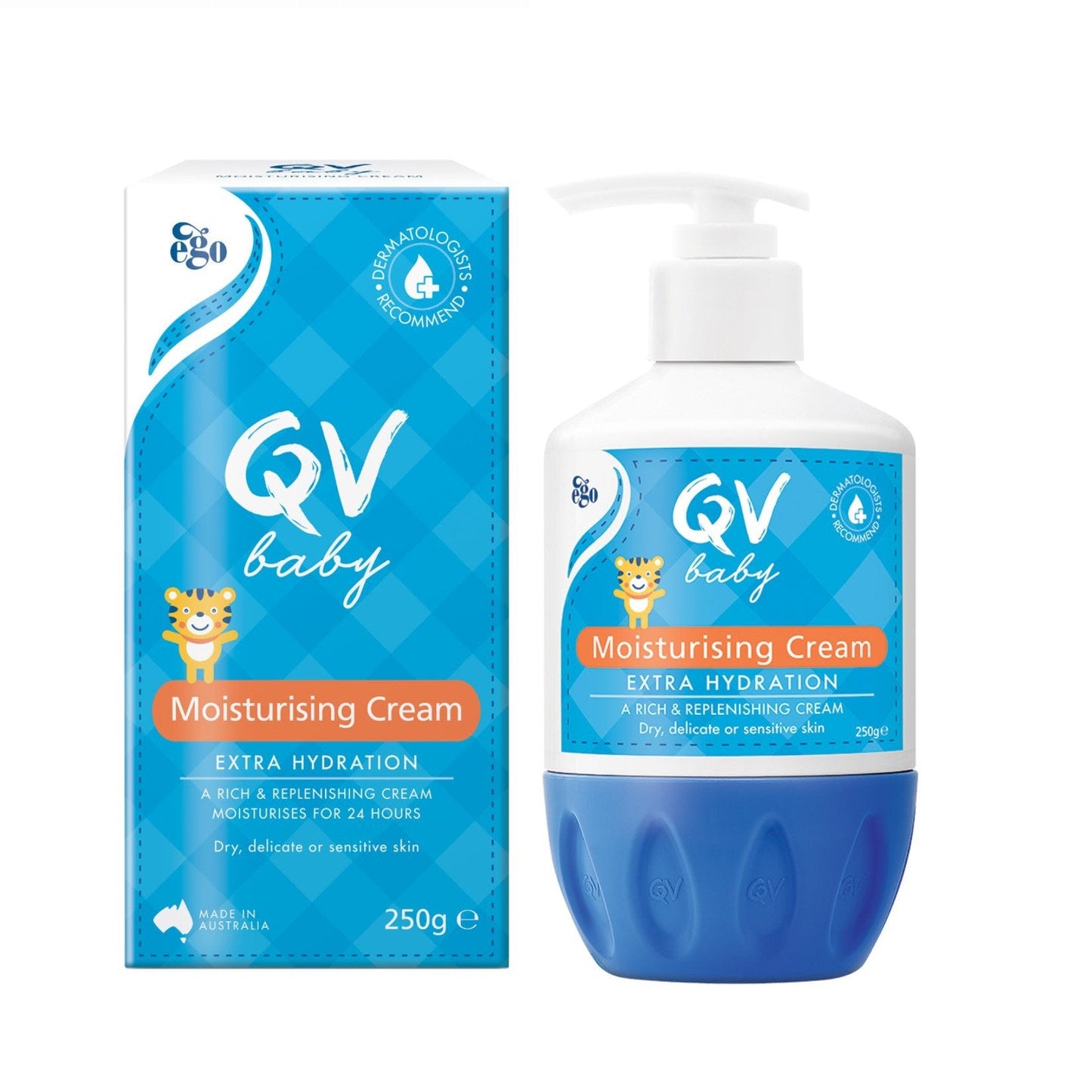 QV BABY MOISTURISING CREAM EXTRA HYDRATION PUMP TYPE 250G