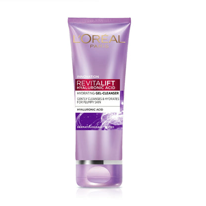 LOREAL REVITALIFT HYALURONIC ACID HYDRATING GEL CLEANSER 100ML