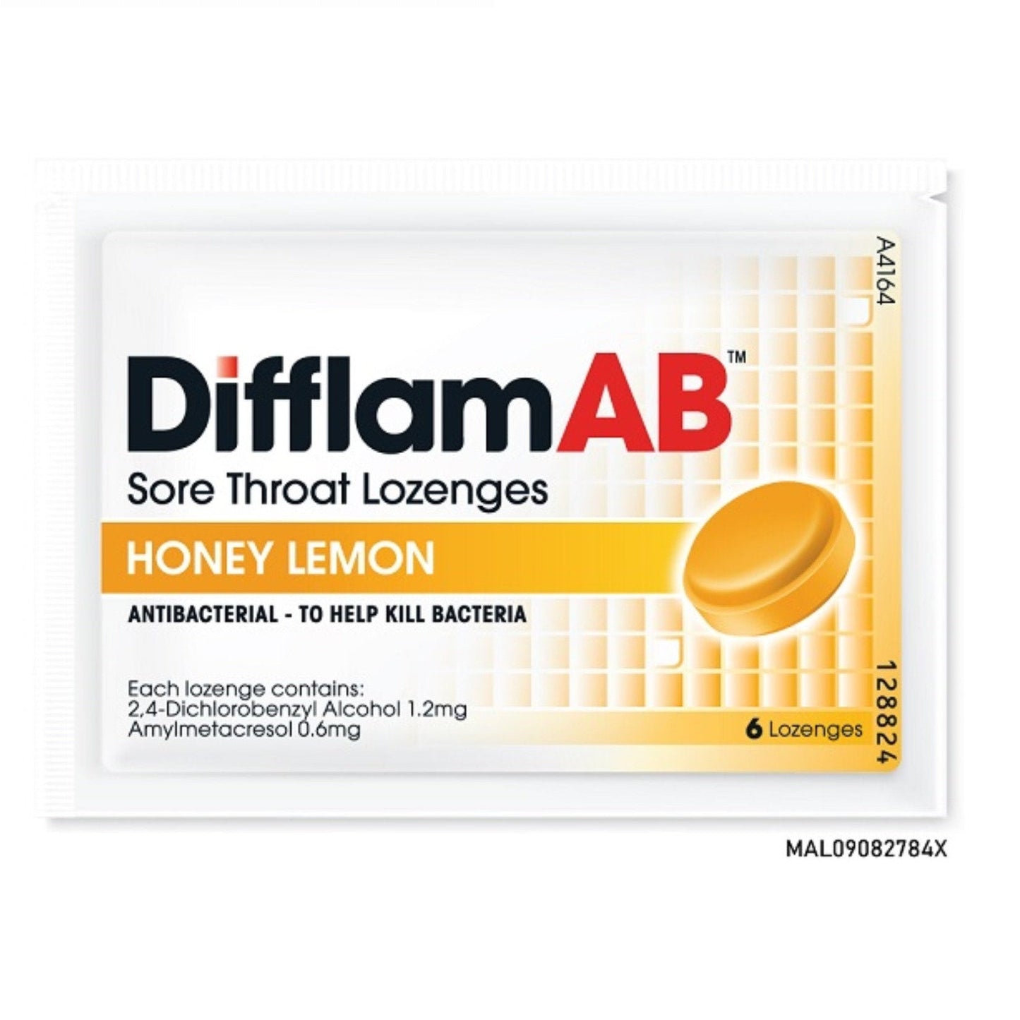 DIFFLAM AB LOZENGES HONEY LEMON 6S