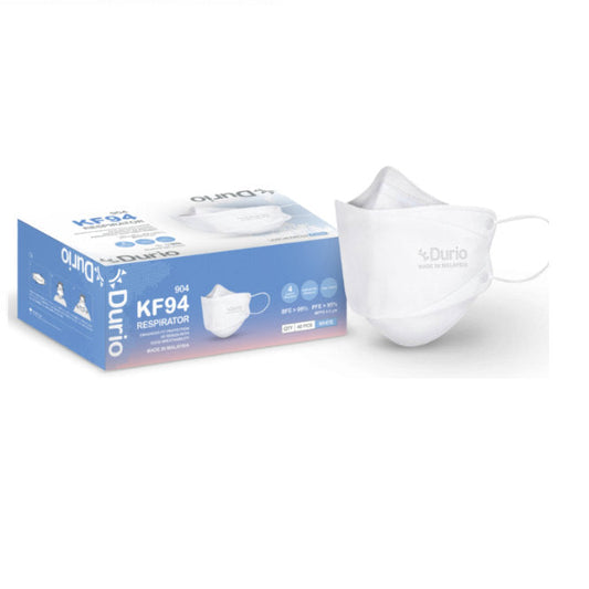 DURIO 904 KF94 RESPIRATOR 40S WHITE
