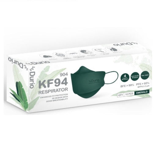 DURIO 904 KF94 RESPIRATOR 10S EMERALD