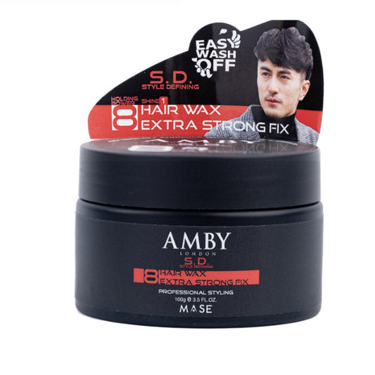 AMBY LONDON 8 HAIR WAX EXTRA STRONG FIX100G