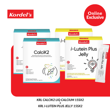 KRL CALCIK2 LIQ CALCIUM 15SX2 +KRL I-LUTEIN PLUS JELLY 15SX2