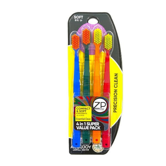 ZP ACCUJOY TOOTHBRUSH 4 IN 1 SUPER  VALUE PACK