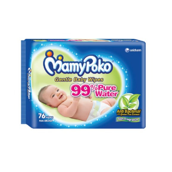 MOMMYPOKO BABY WIPES ANTIBACTERIAL 18SX3