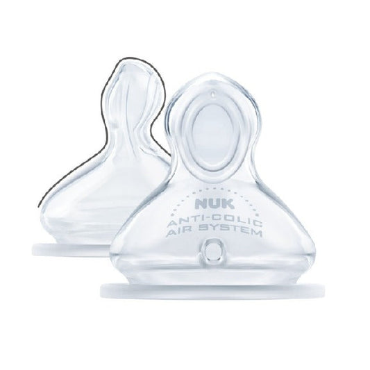 NUK PREMIUM CHOICE SILICONE TEAT S1 M 2S/CARD (NU40709614)