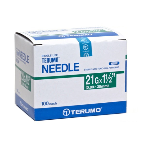 TERUMO NEEDLE 21G X 1 1/2IN (0.80X 38MM) NN*2138R 5SX20