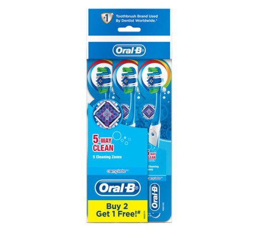 ORAL B TOOTHBRUSH COMPLETE 5 WAY CLEAN MEDIUM 3S