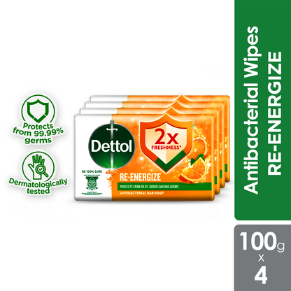 DETTOL BARSOAP RE-ENERGIZE 100G 4S (B3F1)