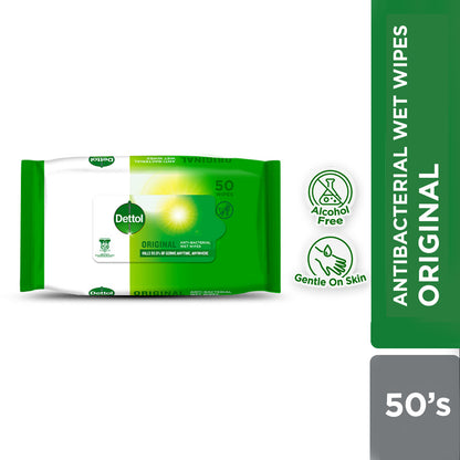 DETTOL WIPES ANTIBACTERIAL 50S