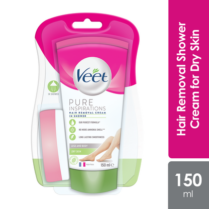 VEET IN SHOWER HAIR REMOVAL CREAM DRY SKIN 150ML