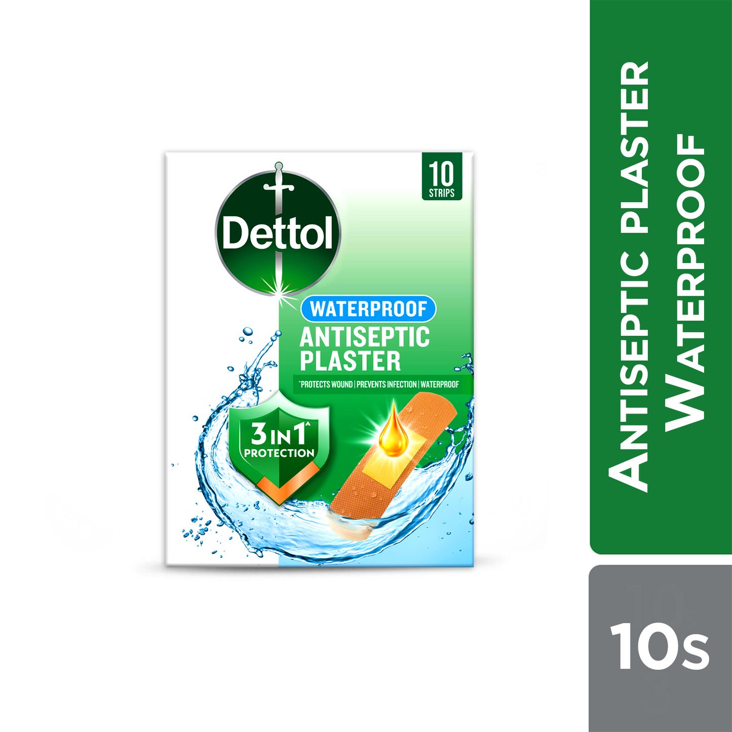 DETTOL ANTISEPTIC PLASTER WATERPROOF 10S