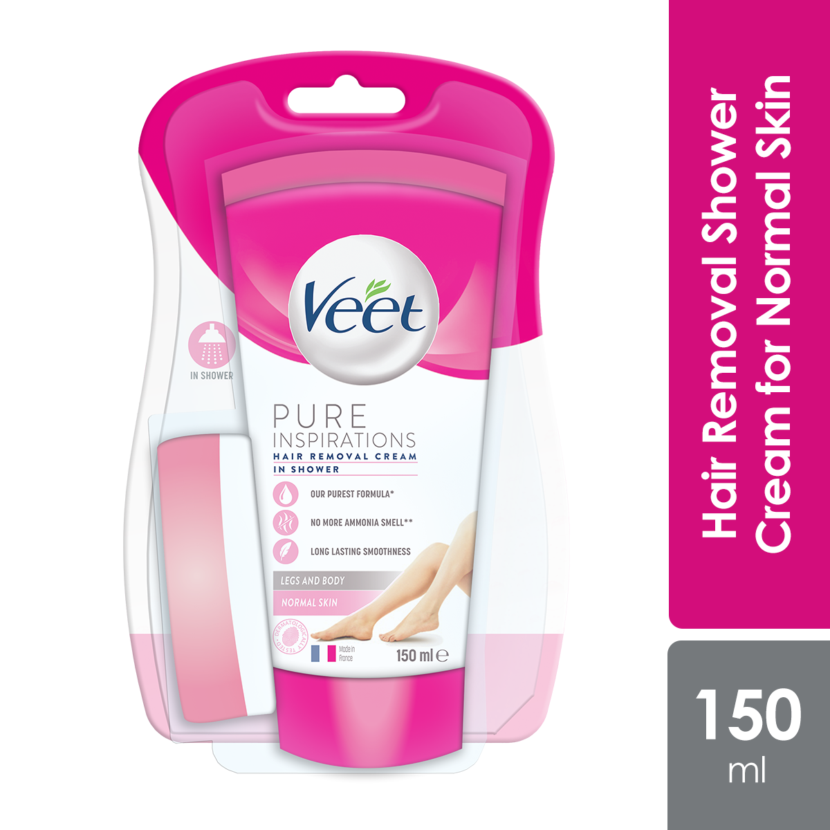 VEET IN SHOWER HAIR REMOVAL CREAM NORMAL SKIN 150ML