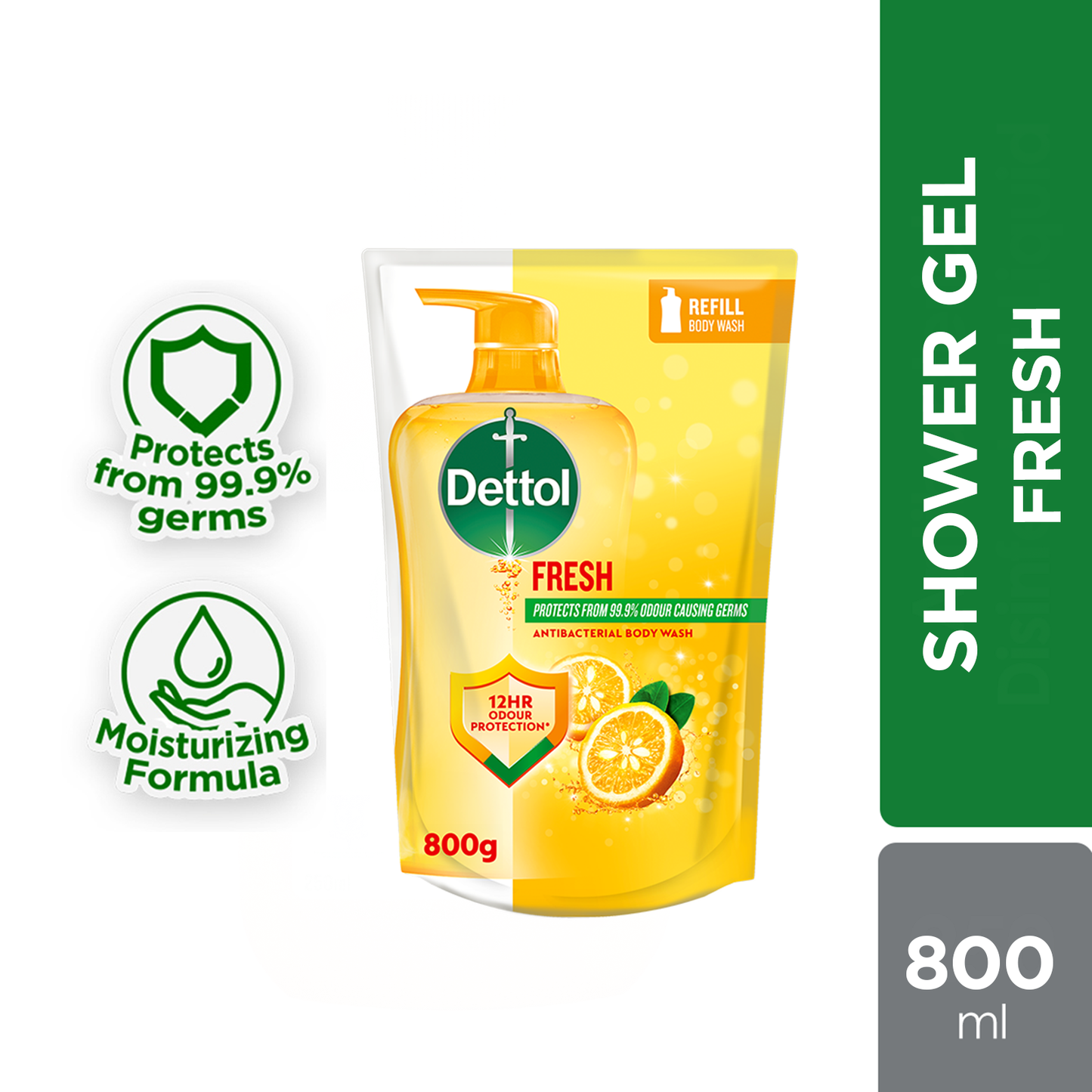 DETTOL SHOWER GEL FRESH (VALUE REFILL) 800G