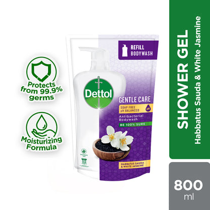 DETTOL SHOWER GEL GENTLE CARE (VALUE REFILL) 800G
