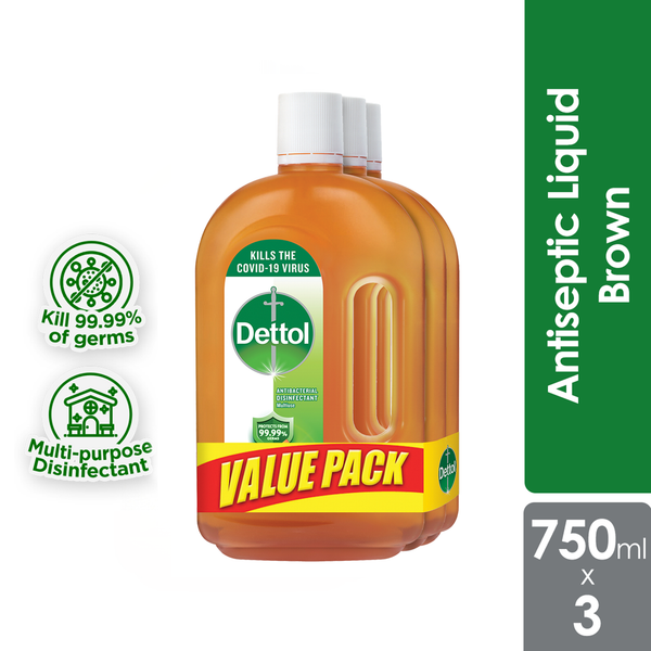 DETTOL LIQ 750MLX3