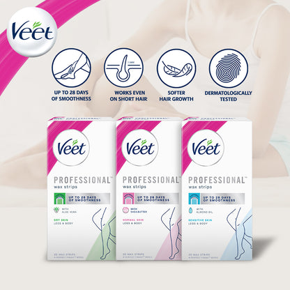 VEET COLD WAX STRIPS DRY SKIN 20S