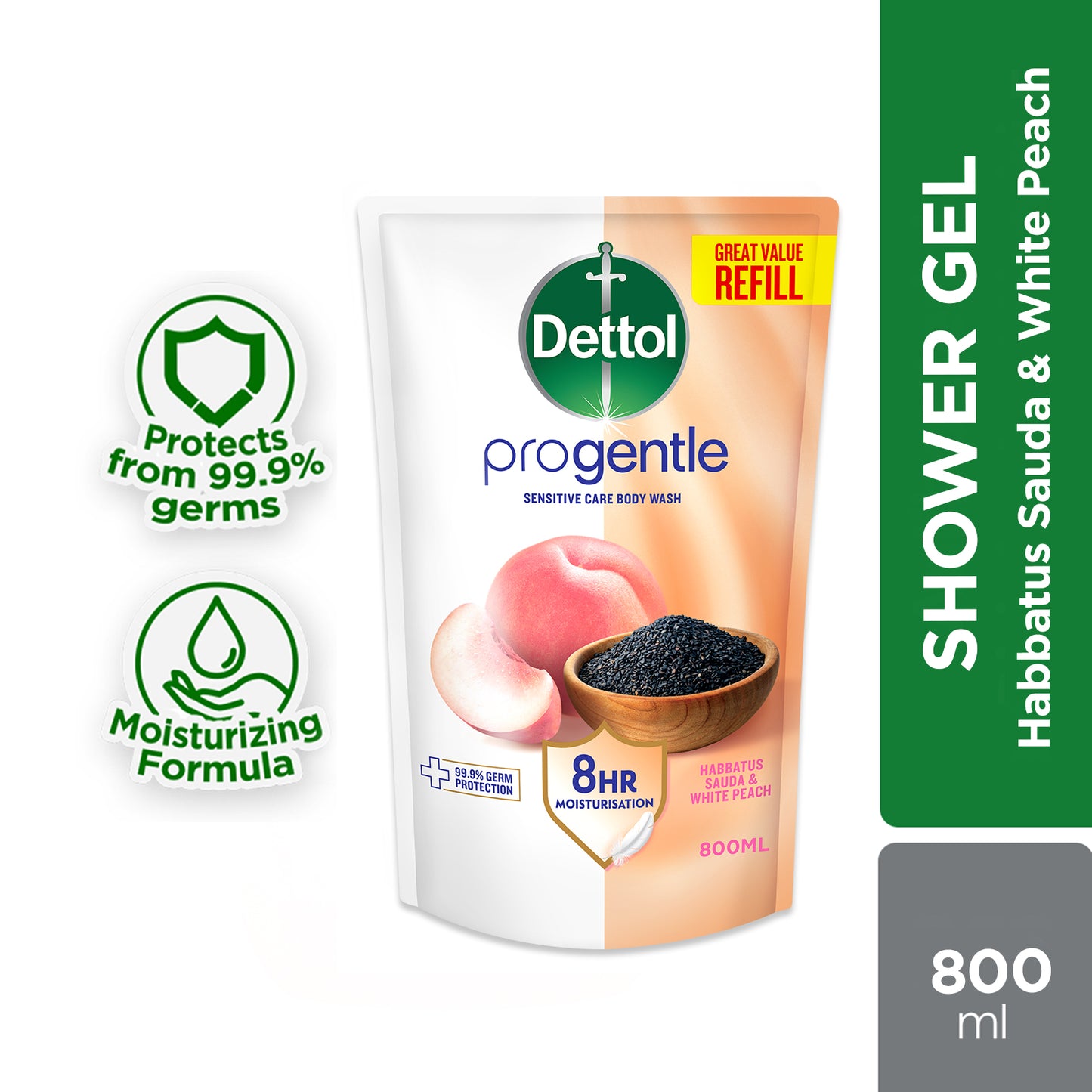 DETTOL ONZEN BODY WASH REVITALISING REFILL 800G