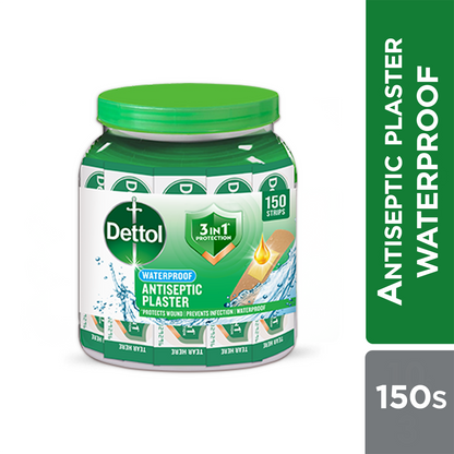 DETTOL ANTISEPTIC WATERPROOF PLASTER JAR 150S
