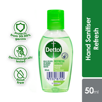 DETTOL HAND SANITISER REFRESH 50ML
