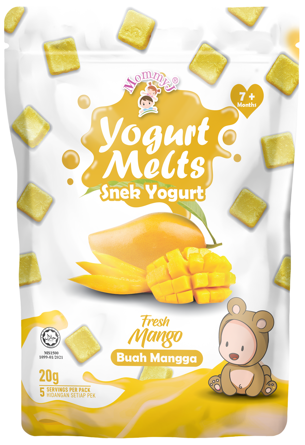 MOMMYJ YOGURT MELTS MANGO 20G