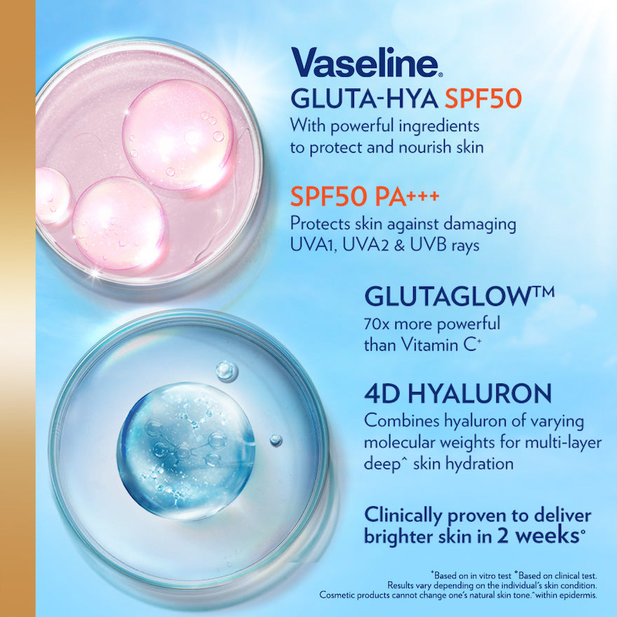 VASELINE GLUTA-HYA SERUM BURST LOTION SPF50 50ML