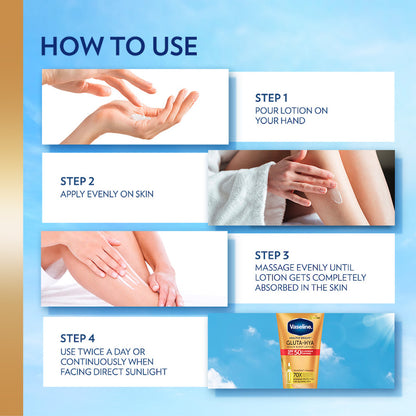 VASELINE GLUTA-HYA SERUM BURST LOTION SPF50 50ML