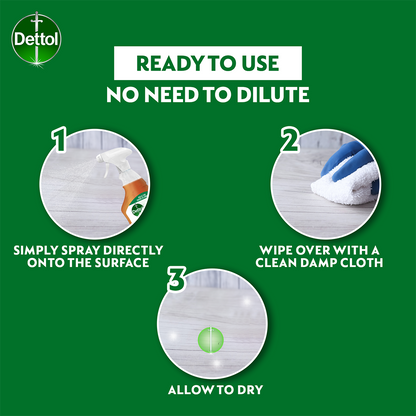 DETTOL ANTIBACTERIAL SURFACE DISINFECTAN TRIGGER SPRAY 500ML