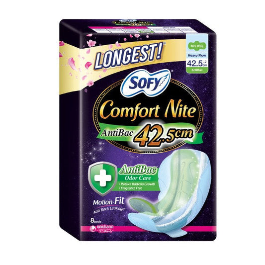 SOFY BODY FIT NIGHT WING ANTIBAC 42.5CM8S