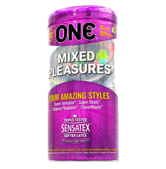 ONE CONDOM MIX PLEASURE 12S